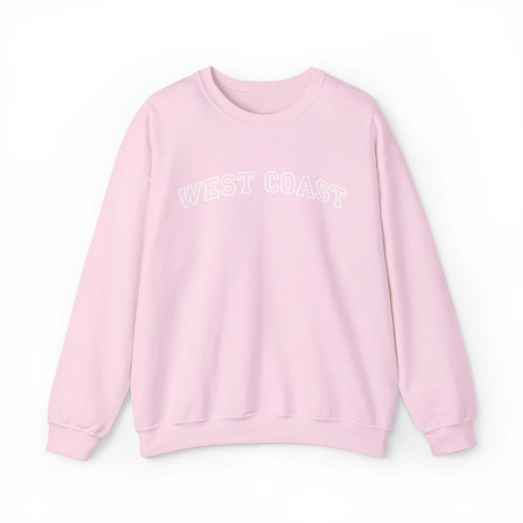 West Coast Crewneck Sweatshirt - Classic Arched Text Pullover