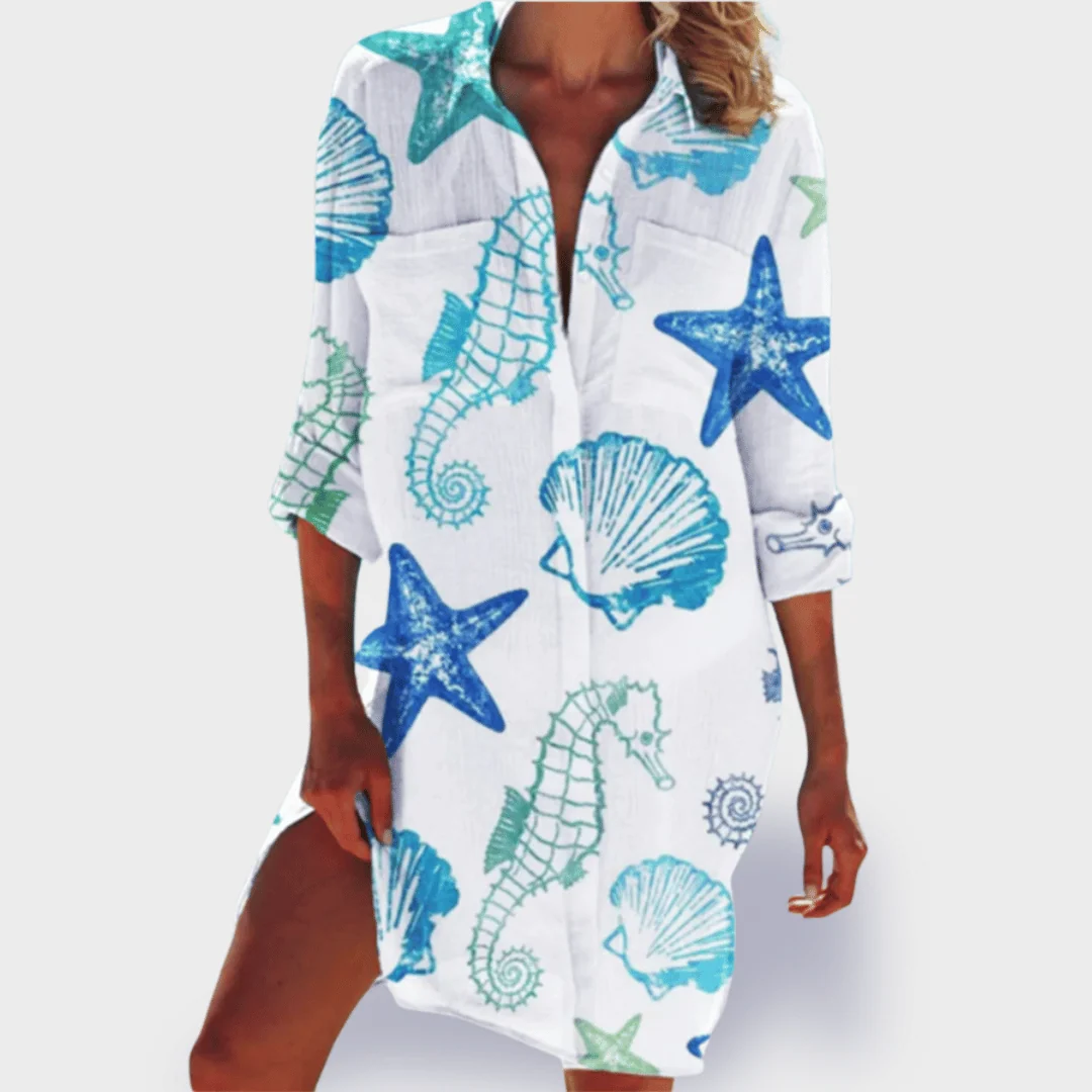 Womena??s Lightweight Summer Dress Vibrant Colorful Design