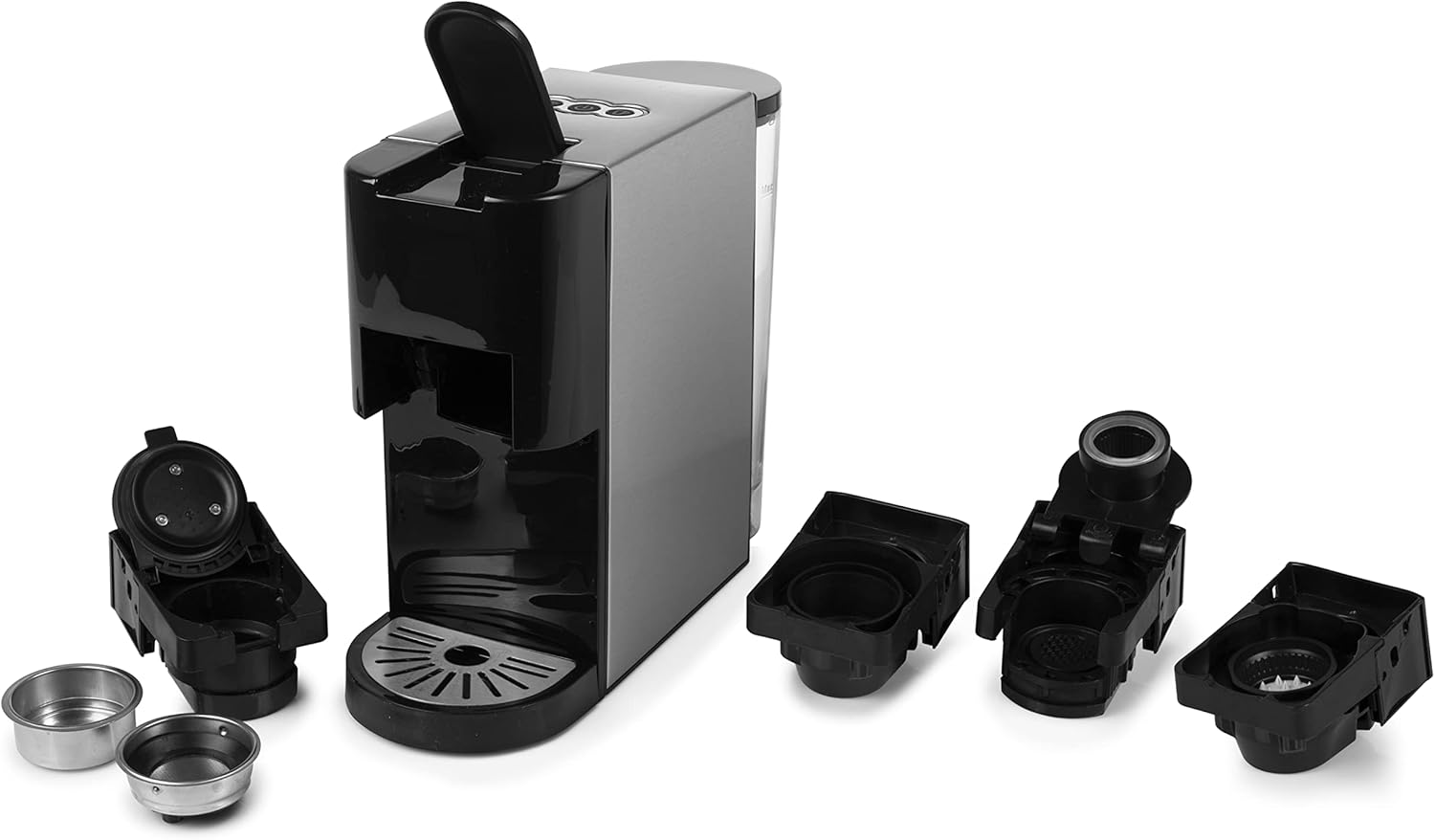 Princess Macchina Caffè Multi Capsule 5 in 1 – 19 bar – Adatta per diversi tipi di caffè – Nespresso, Dolce Gusto, Lavazza a Modo Mio e E.S.E. – 0.8 L – 1450 W – 249451