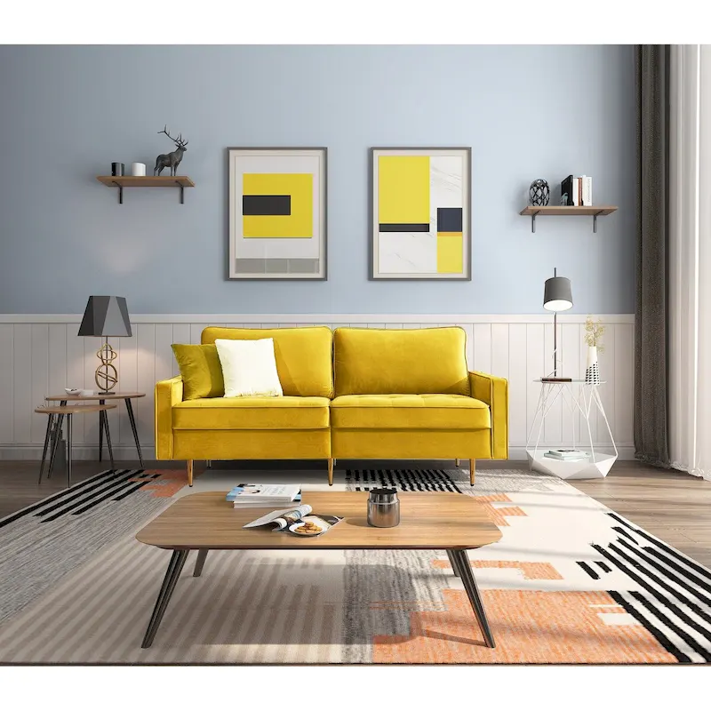 Velvet Fabric Sofa