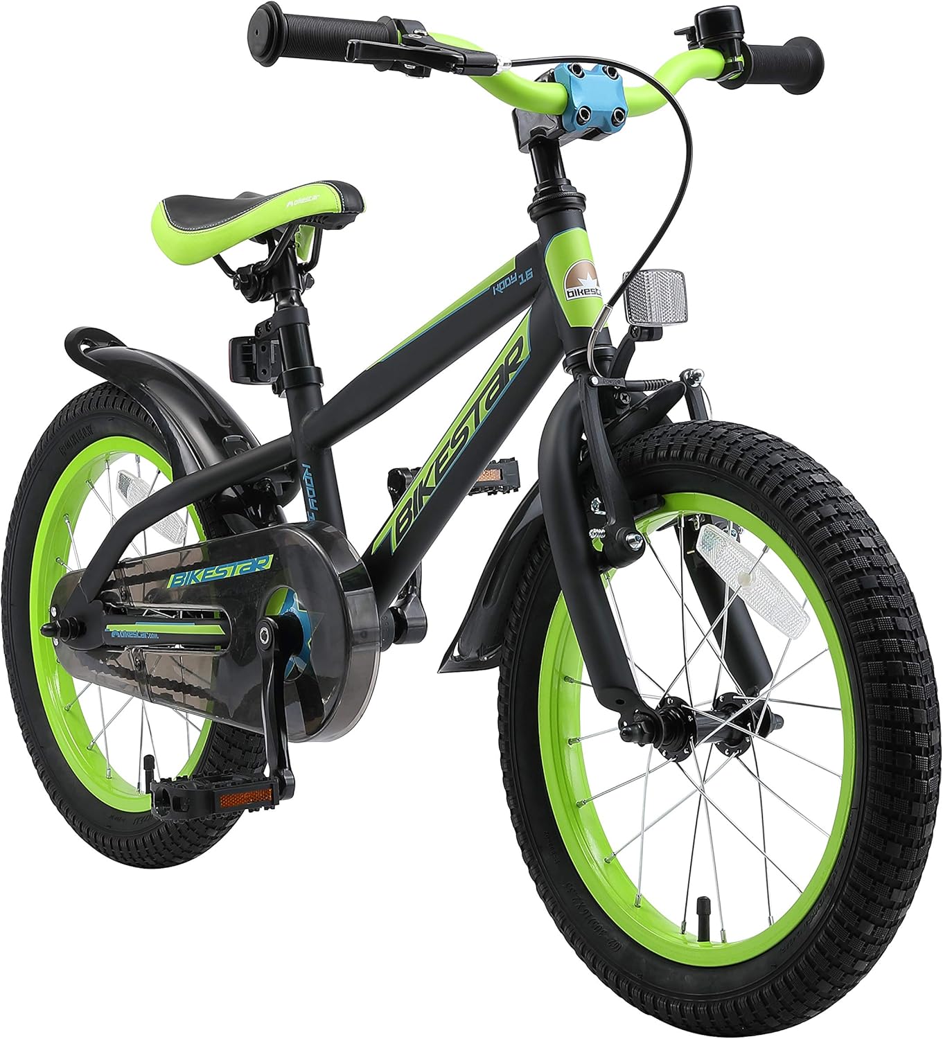 BIKESTAR Bicicleta Infantil para niños y niñas a Partir de 4 años | Bici de montaña 16 Pulgadas con Frenos | 16