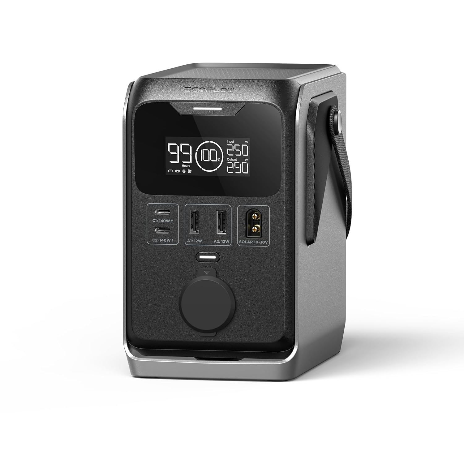 EF ECOFLOW TRAIL 300 DC Power Bank Station  288Wh Outdoor Portable Power Station  LiFePO4 Battery  300W DC Output  Compact Solar Generator for Camping  Travel  and Emergency (No AC Outlet Included)