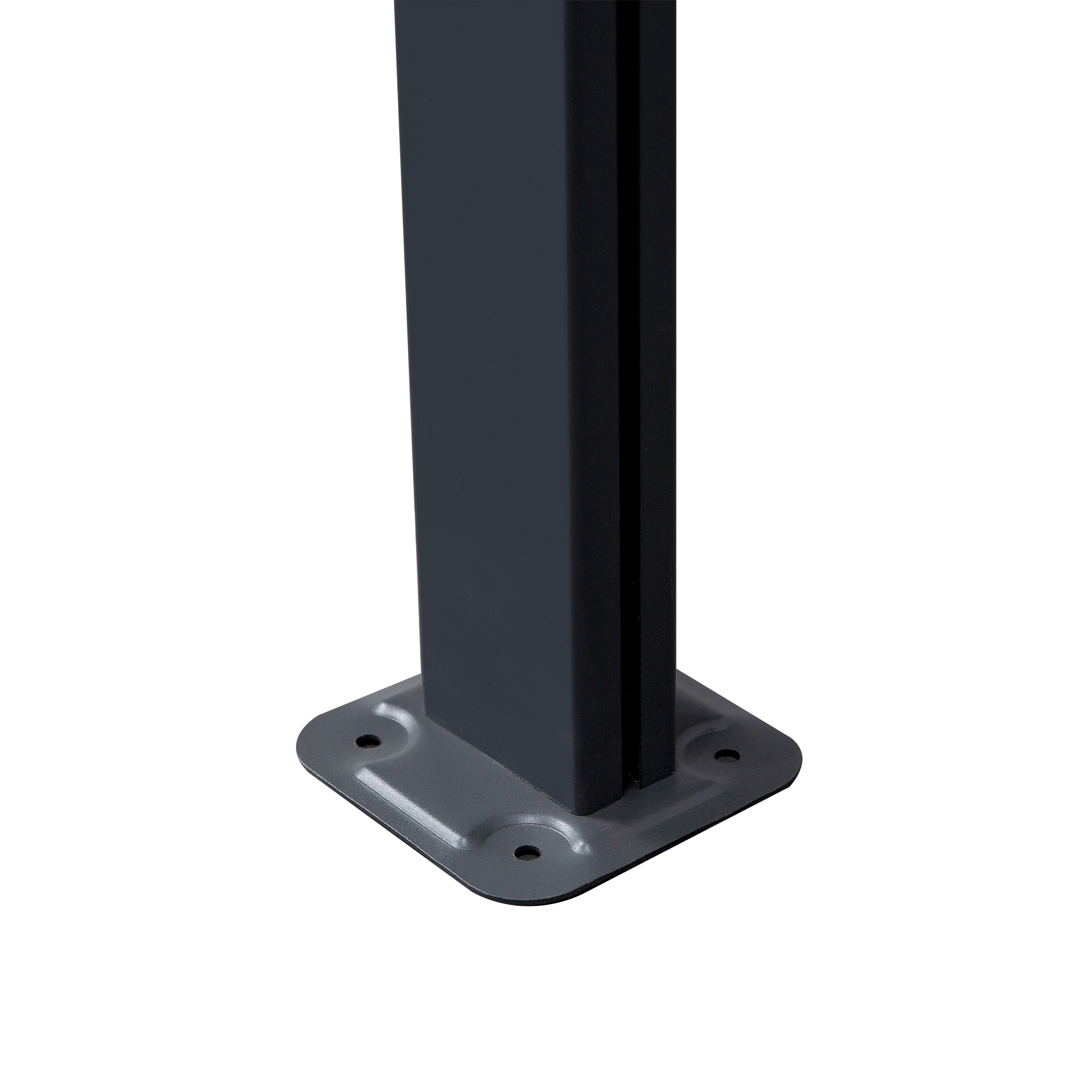 Outsunny terrasoverkapping in hoogte verstelbaar aluminium grijs 4 x 3 m