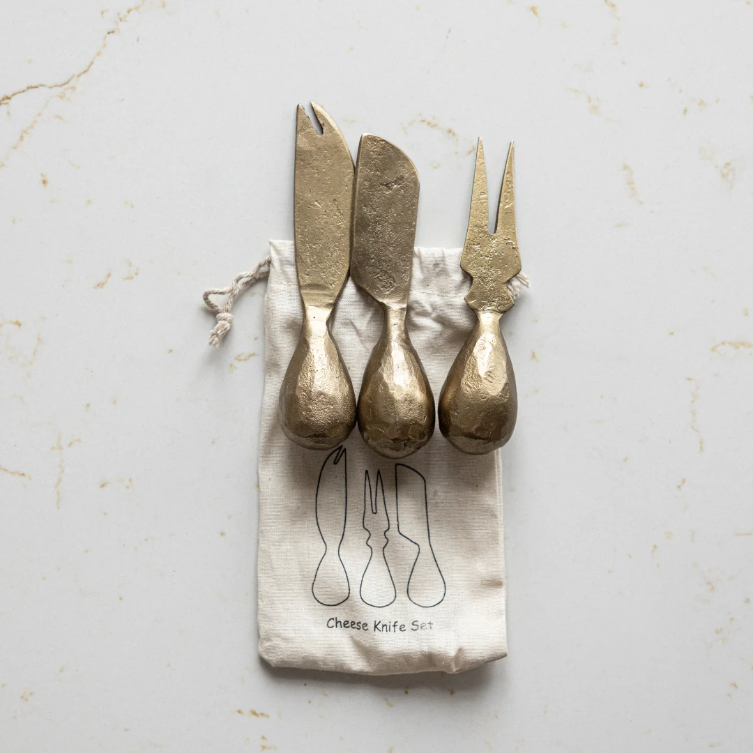 Hand Forged Iron Cheese Knives