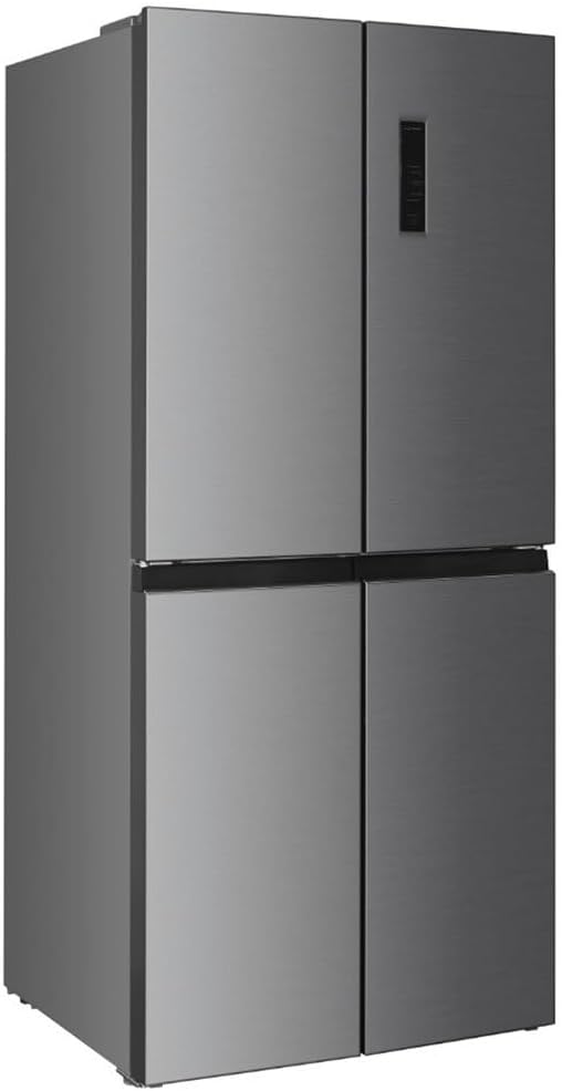 Beko GNO46623MXPN Side-by-Side, Kühlschrank, Gefrierschrank, 466 l Gesamtvolumen, 291 Liter Kühlbereich, 175 Liter Gefrierbereich, Multifunktionsdisplay, HarvestFresh, 18 l Chiller-Zone, Edelstahl