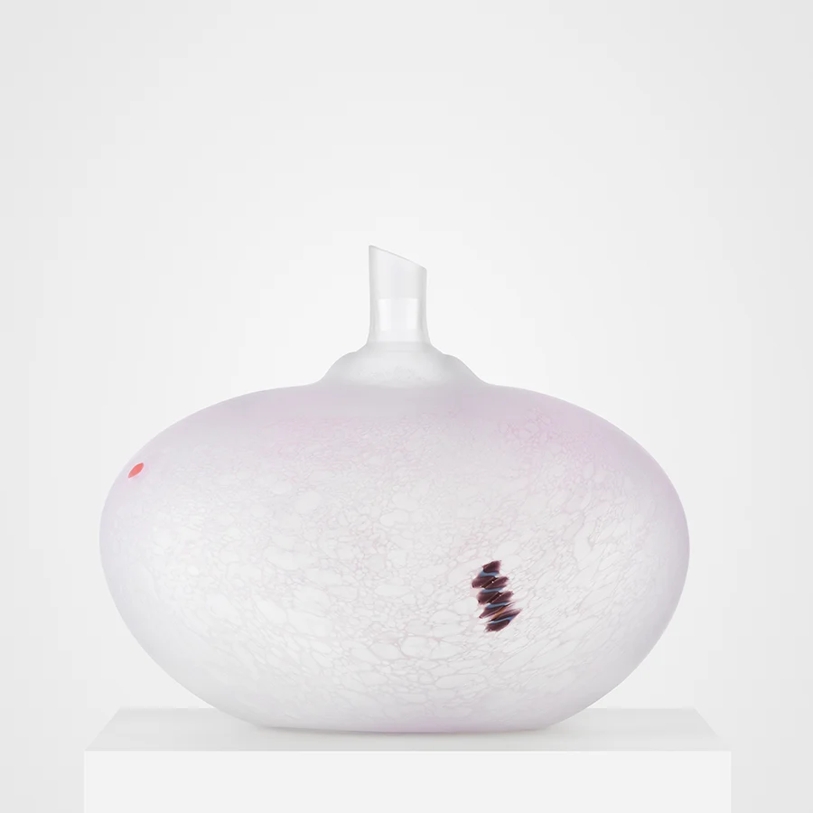 Beans Pink Glass Art