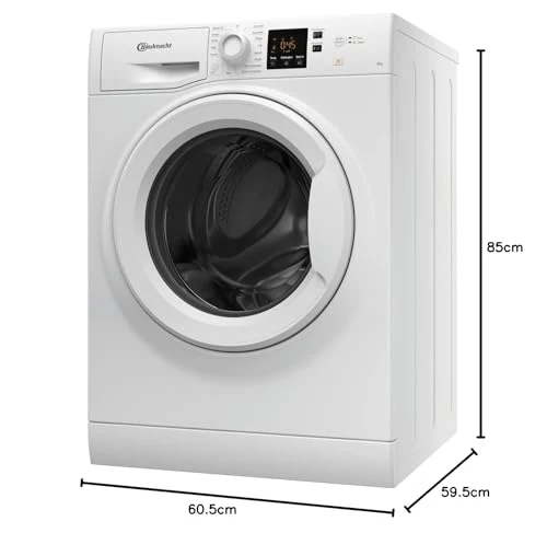 2025 Bauknecht BPW 814 A Lavatrice a carica frontale / 8 kg / rimozione potente delle macchie / Clean Plus / Programma rapido 45' / Anti-Allergia Plus / Automatica del carico / Opzione Extra Touch, Bianco