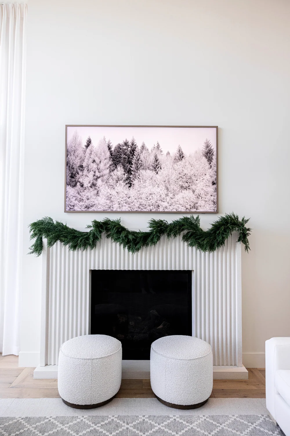 Cypress Pine Garland Real Touch - 9ft