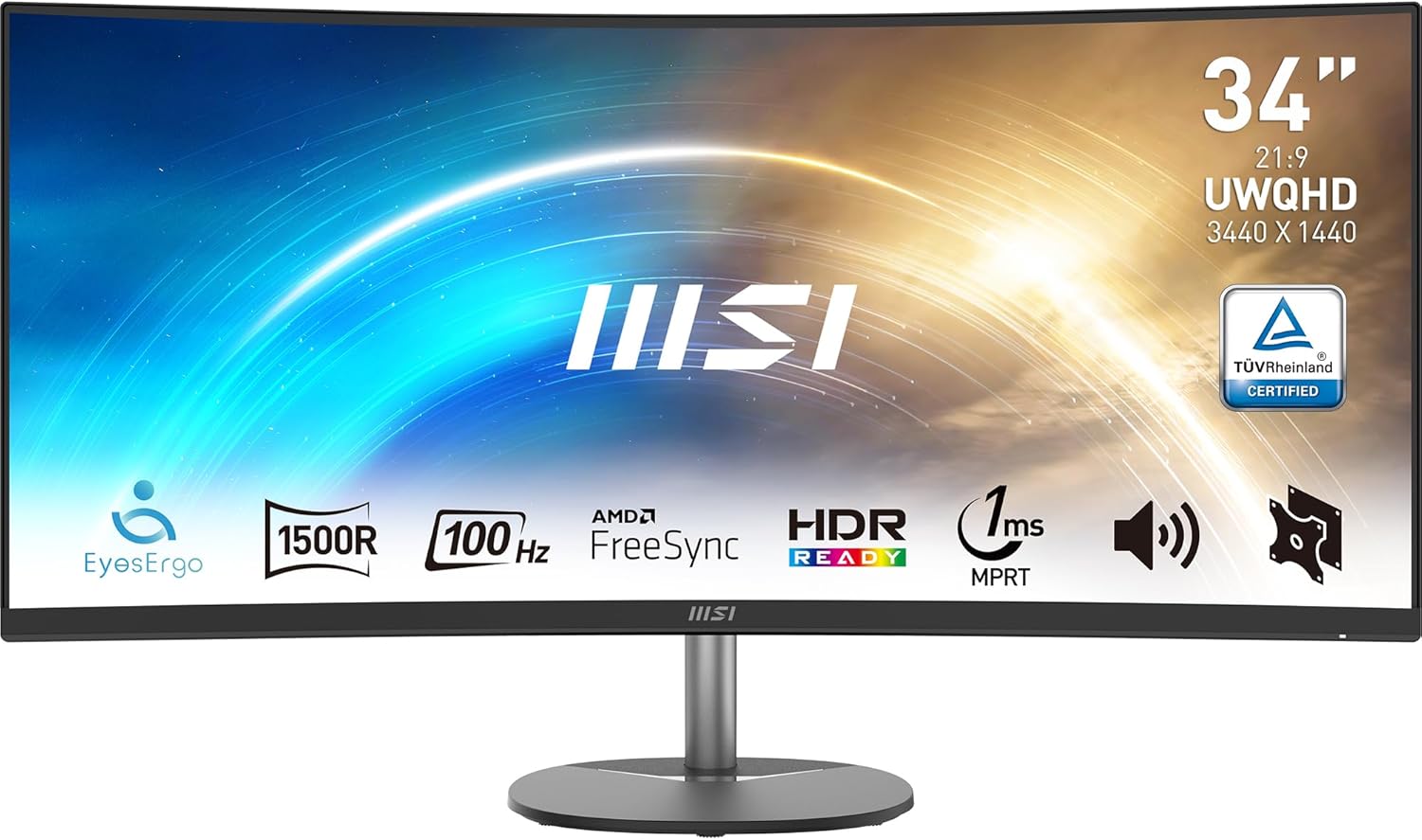 MSI PRO MP341CQ Monitor Curvo 34