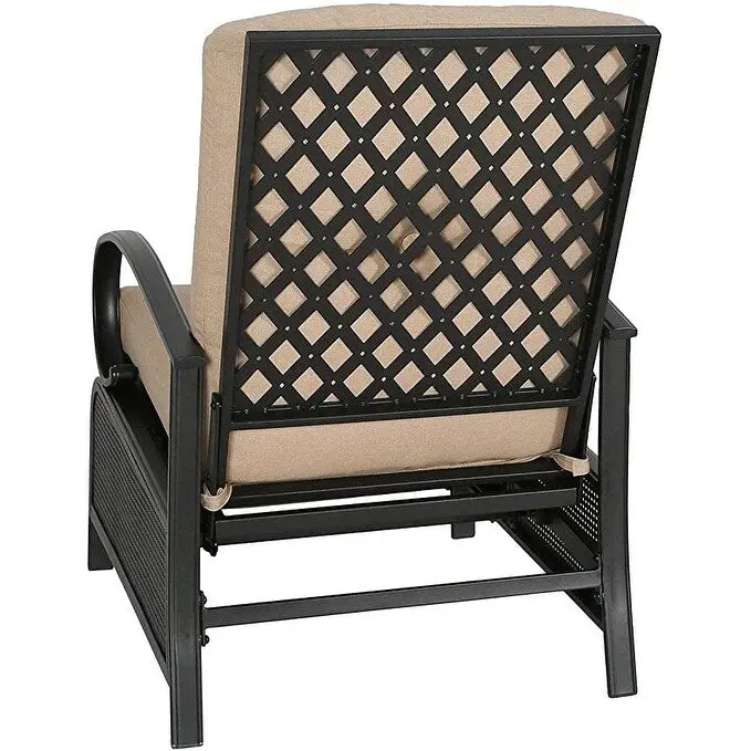 Adjustable Recliner Lounge Chair Patio Lounge Sofa with Cushion - 38 (D) x 26.5 (W) x 38.5 (H) INCH