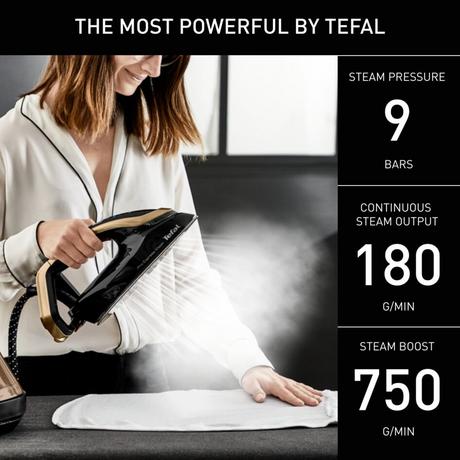 2025 Tefal GV9820G0 Pro Express Vision Stoomgenerator Zwart en Goud