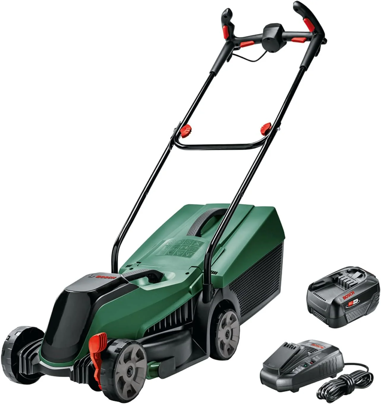 Bosch Accu Grasmaaier CityMower 18V-32-300 (18 Volt, 1x Accu 4.0 Ah, Maaibreedte: 32 Cm, Gazonoppervlak tot 300 m, in Doos)