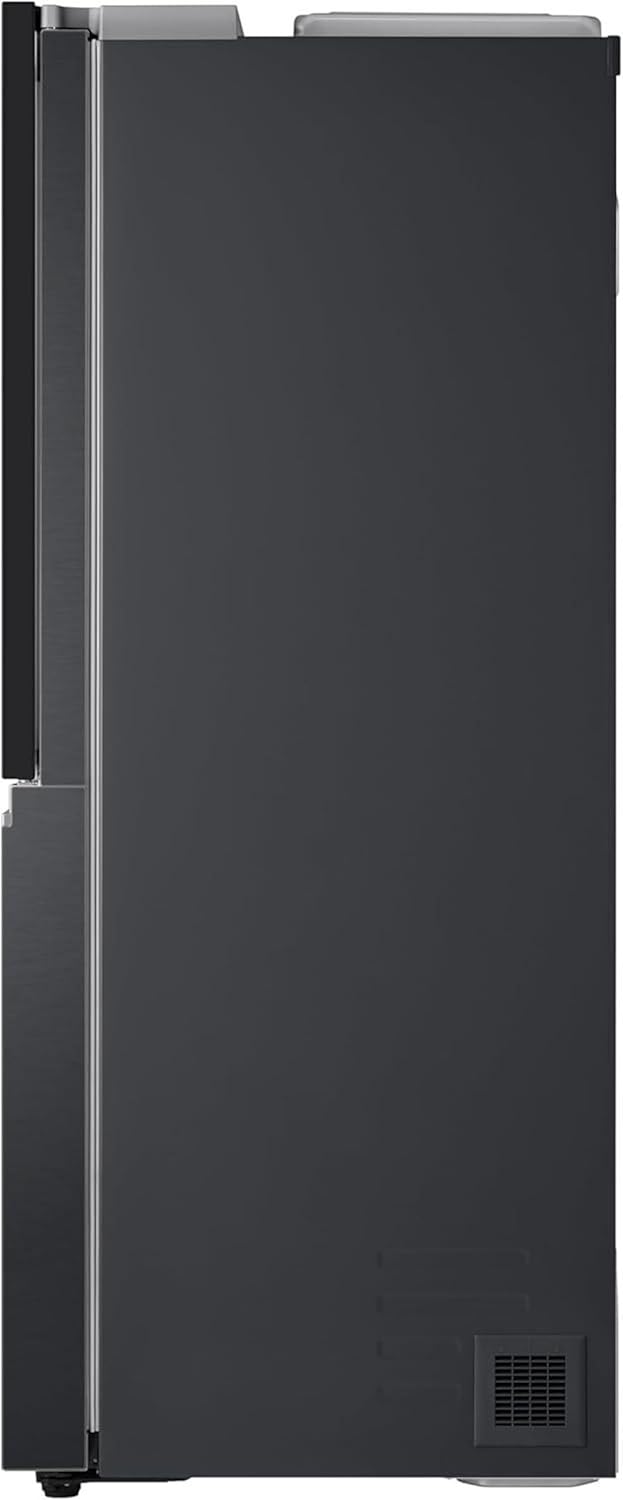 LG GSGV81PYLL Side by Side Kühlschrank, Klasse E, 635 L, Instaview, Kühlschrank mit Gefrierfach, Eis-, Crushed Ice- Wasserspender, Total NoFrost, Smart Inverter Kompressor, Wi-Fi