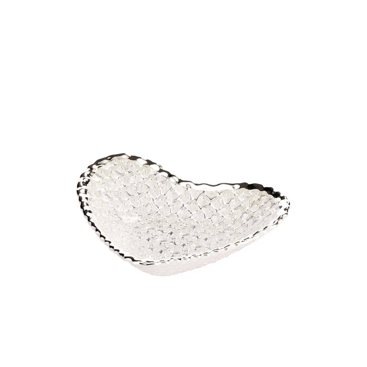 Glass Heart Serving Bowl