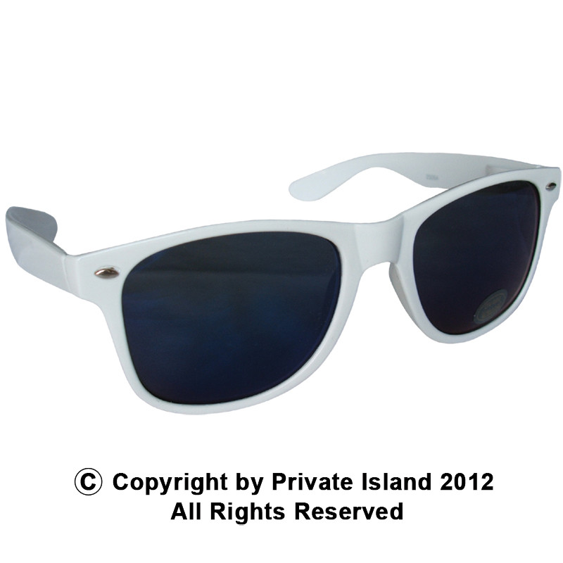 White Sunglasses |  Iconic 80's Style |  Adult Size 1058