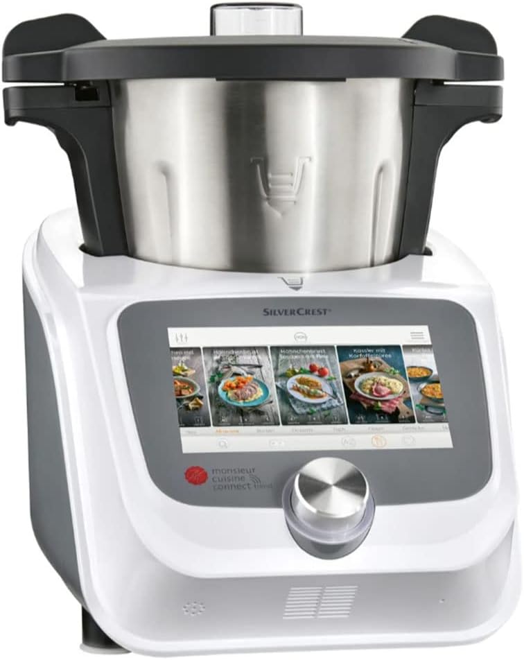 PSIDE SILVERCREST Monsieur Cuisine connect trend »SKMC 1200 F6« 800 W, display a colori da 7 pollici