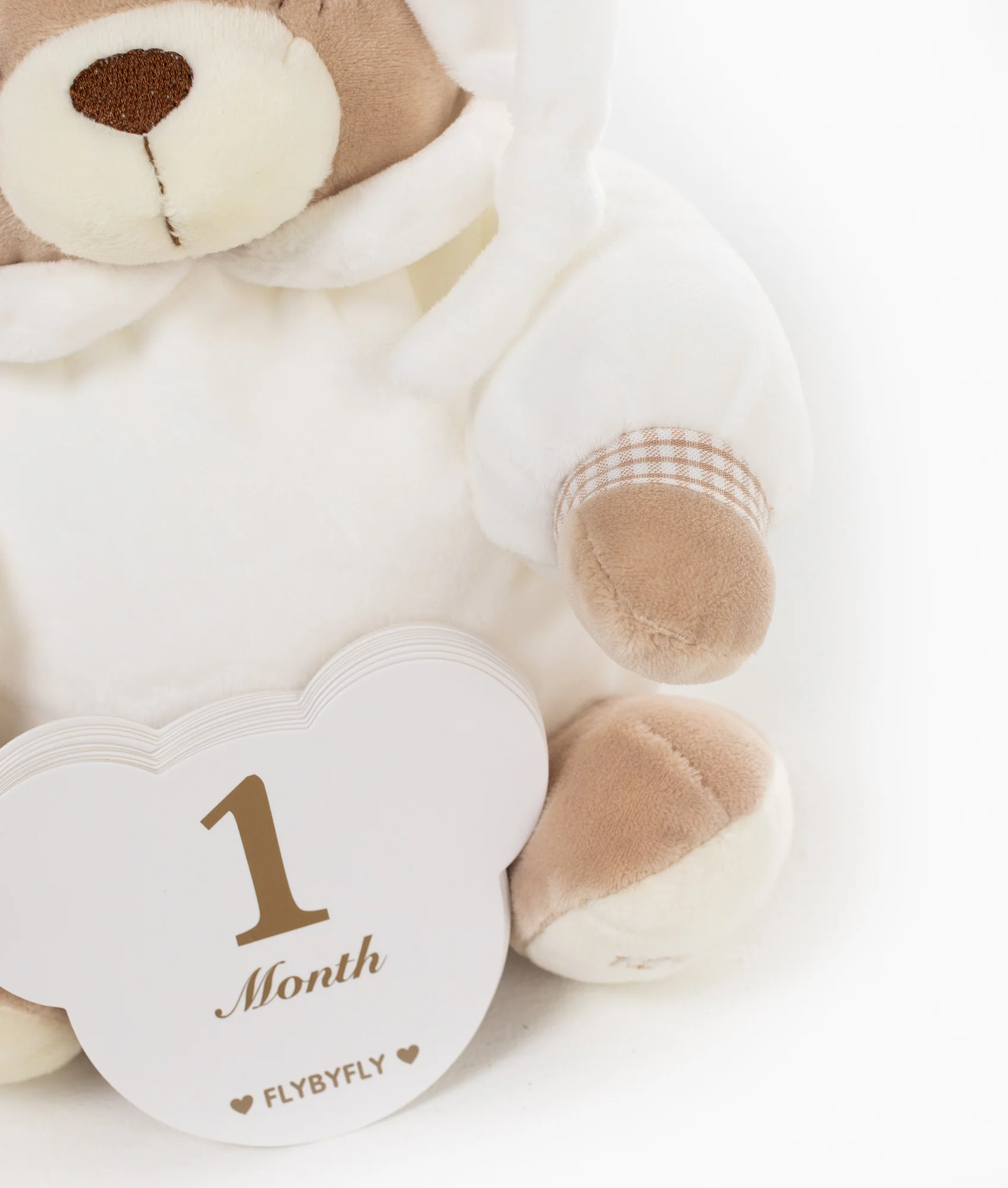 Baby Milestone Cards | White & Beige