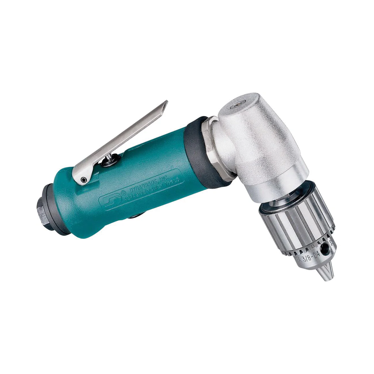 Dynabrade 53046  ~  1/4 Inch Drill Right Angle .4 Hp 12000 Rpm Geared Rear Exhaust Standard Muffler Jacobs