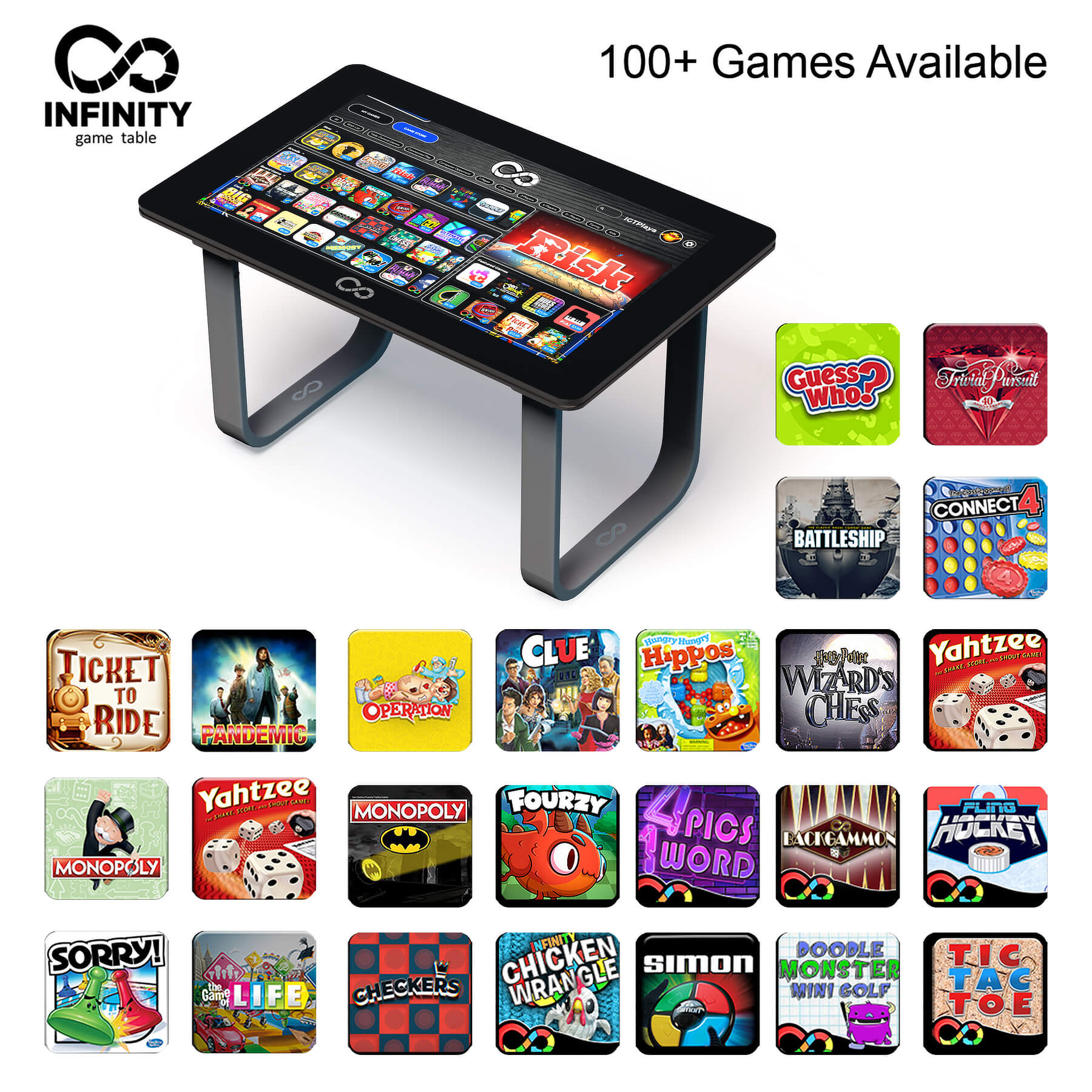 👪🎮 Infinity Game Table: Touchscreen Digital Board Game Table by ArcadelUp - Online Shop