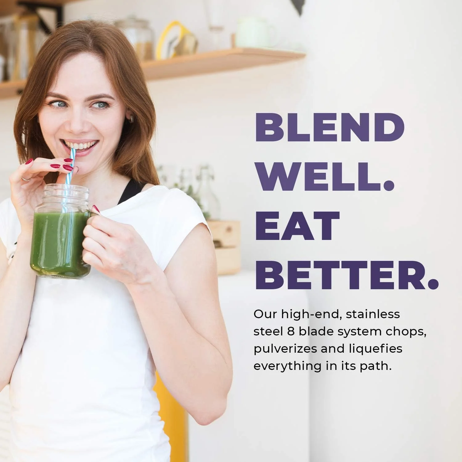 Cleanblend Commercial Blender with 5-Year Full Warranty - 1800W, 3HP, 64oz High-Performance Professional Countertop Blender with Stainless Steel Blades