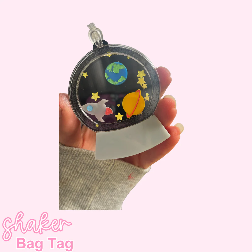 Shaker Bag Tag: Astronaut