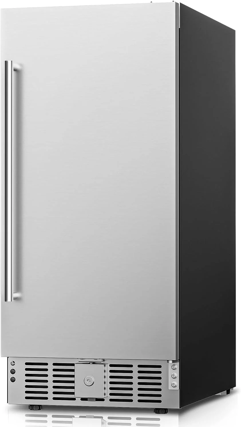 Beverage Refrigerator Cooler - 126 Can Mini Fridge Glass Door for Drinks Soda Beer Wine - Small Refrigerator for Office Bedroom Home Bar, 4 Adjustable Shelves, 3.2 Cu.Ft, Silver