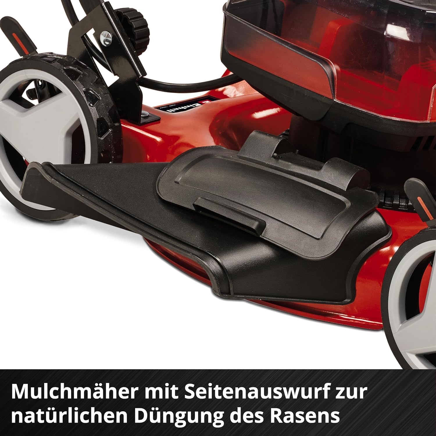 Einhell Akku-Rasenmäher GE-cm 36/48 Li M-Solo Power X-Change (36 V, 48 cm Schnittbreite, bis 1000 m2, Brushless, Mulchrasenmäher, 30-75 mm Schnitthöhe, ohne Akku)