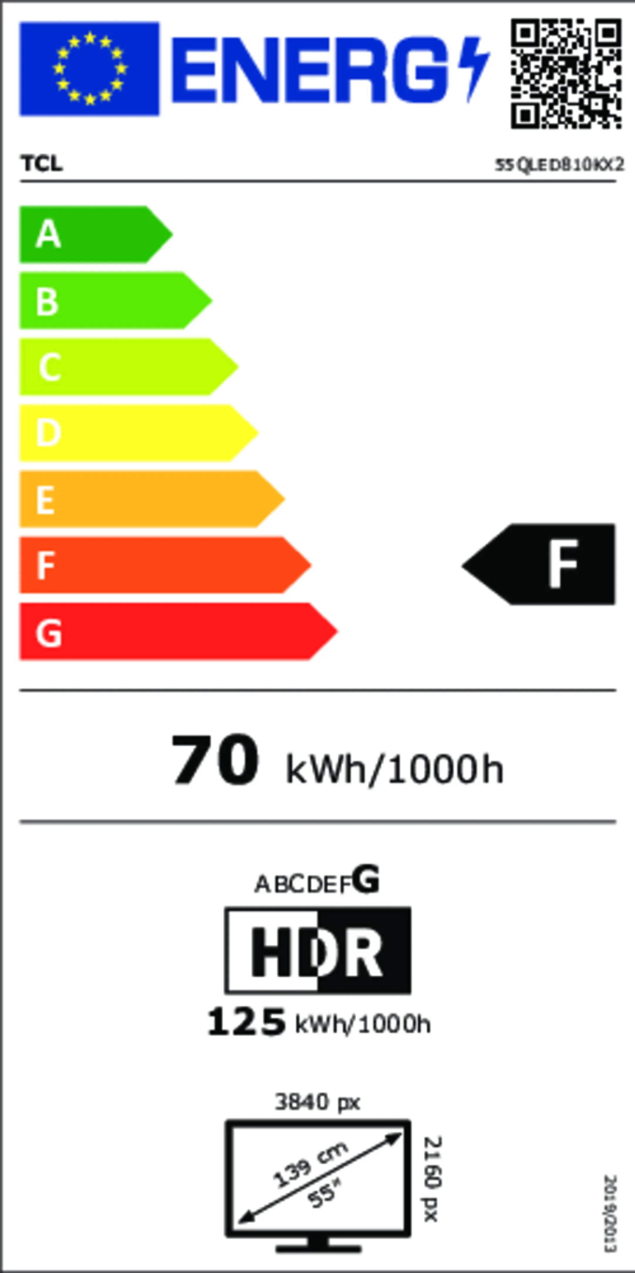 TCL TV 4K QLED 55QLED810K - 55 inch
