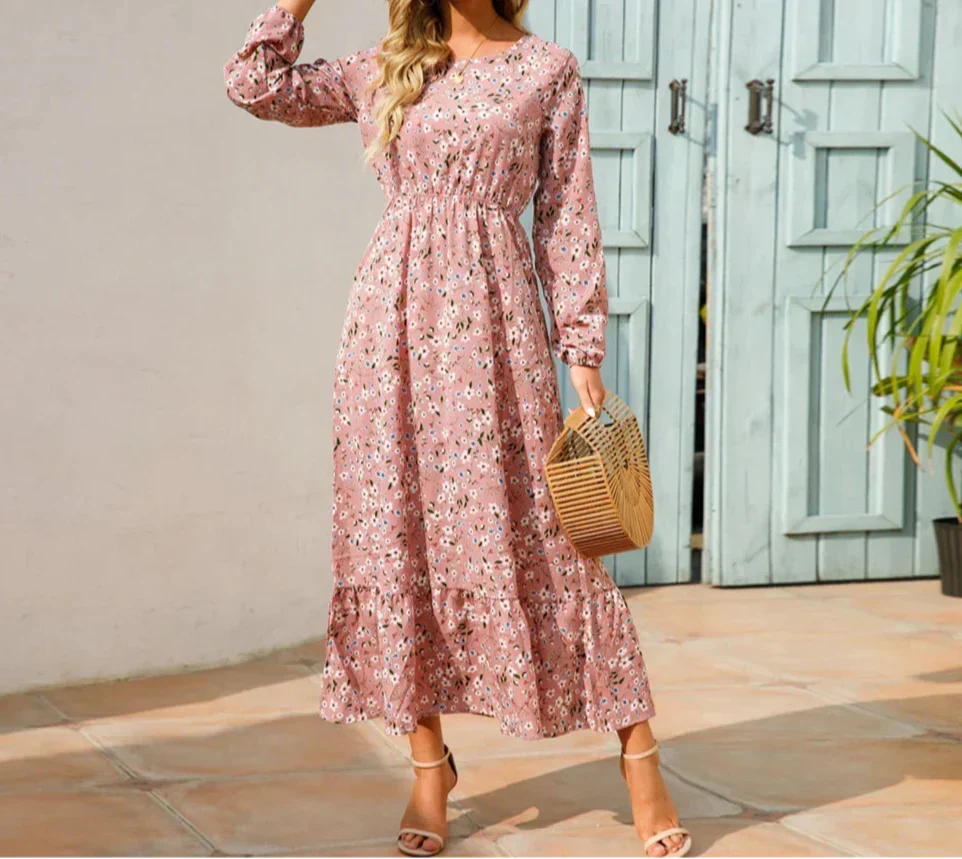Womena??s Floral Maxi Dress Lightweight Flowing Summer Style