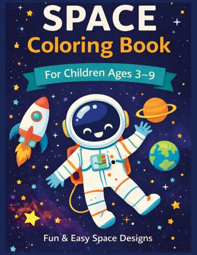 SPACE COLOURING BOOK