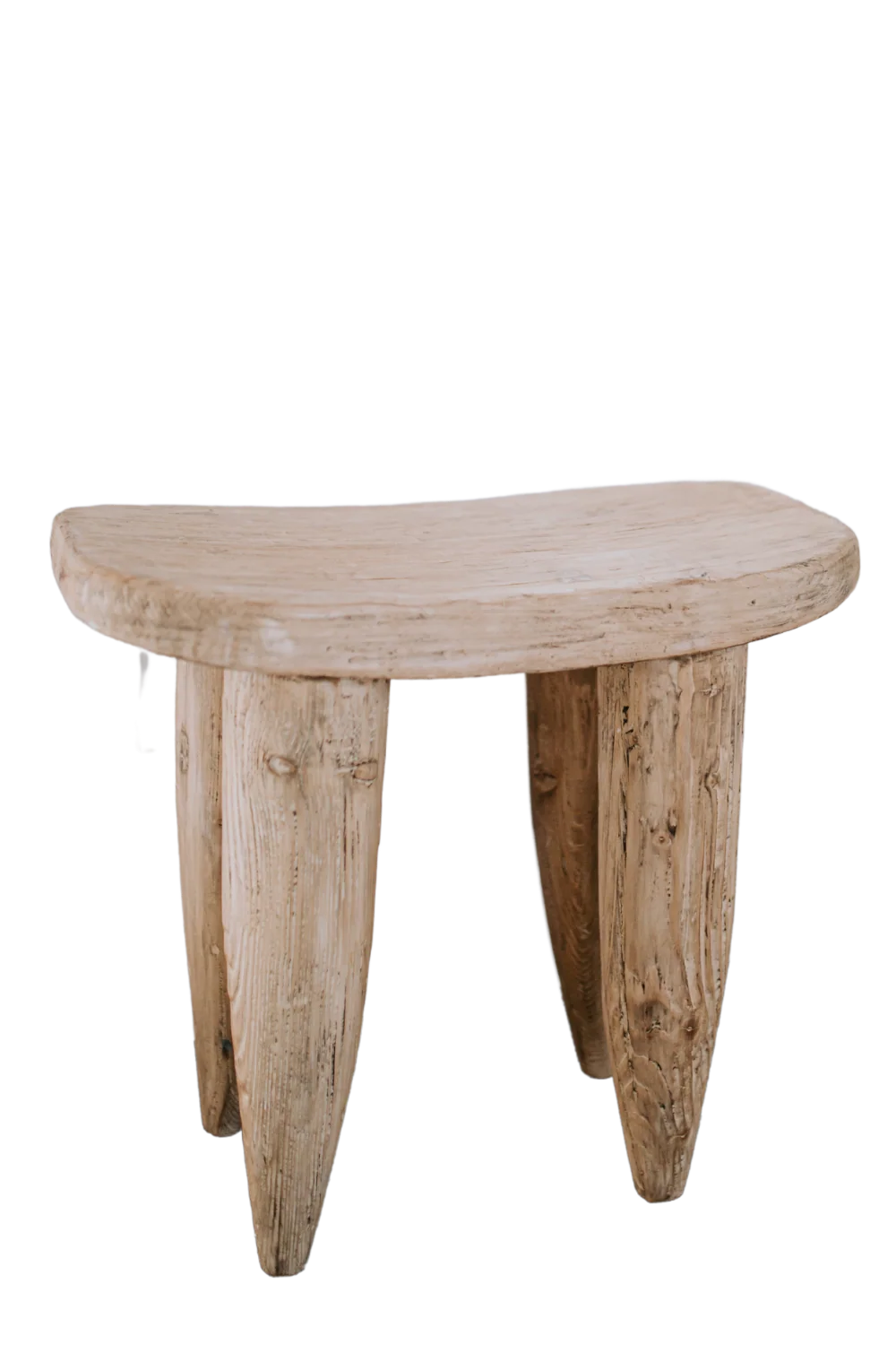 Senufo Stool Bench Natural Elm Large
