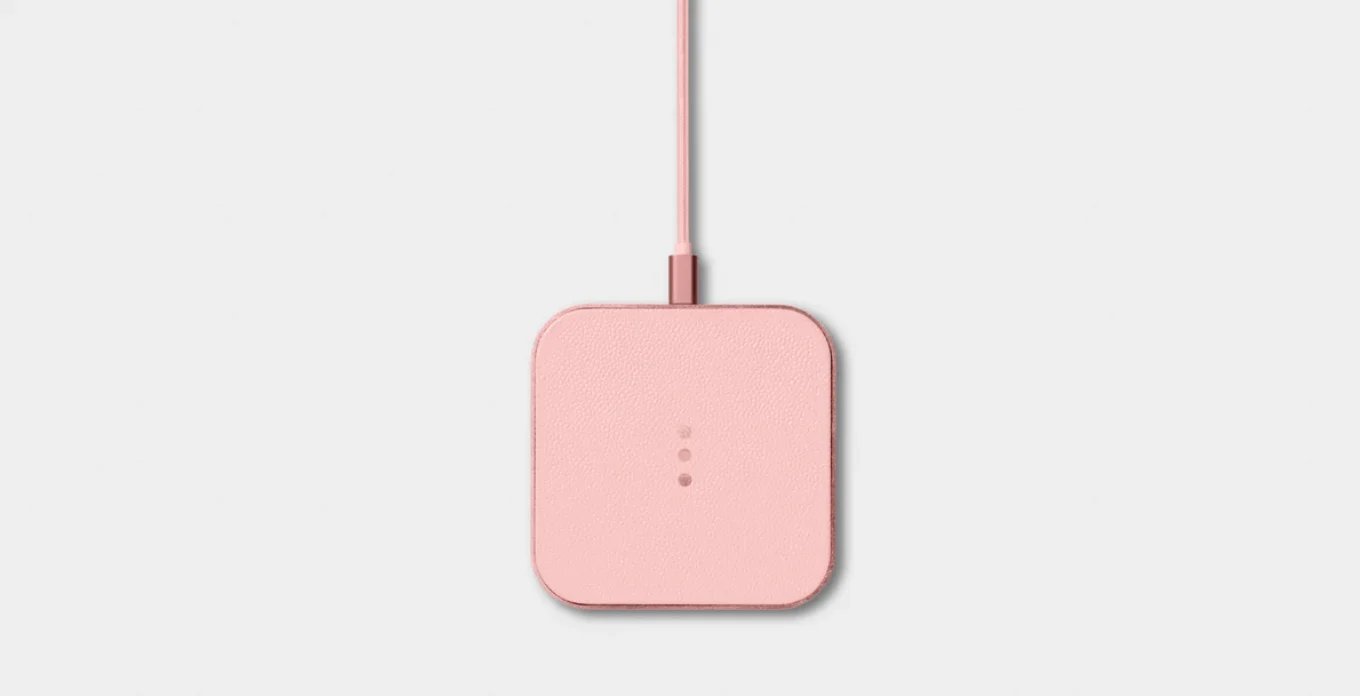 Single Device Wireless Charger, Light Pink