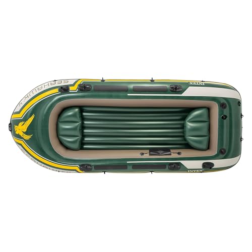 Intex 68351NP   Canotto Gonfiabile Seahawk 4, 4 posti, con Accessori, PVC, Multicolore, 351x145x48 cm : Amazon.it: Sport e tempo libero