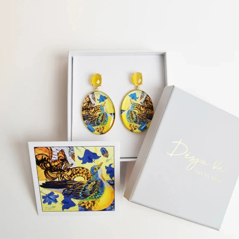 Exclusive Wearable Art Luxe Drop Earrings
