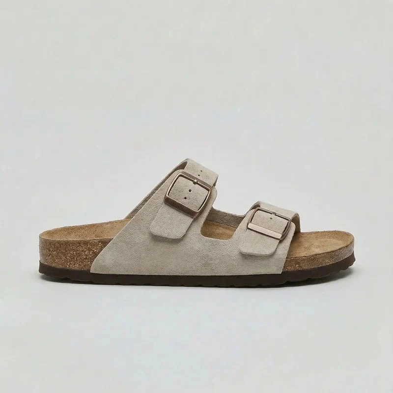 Unisex Double-Strap Sandals Adjustable Buckle Design