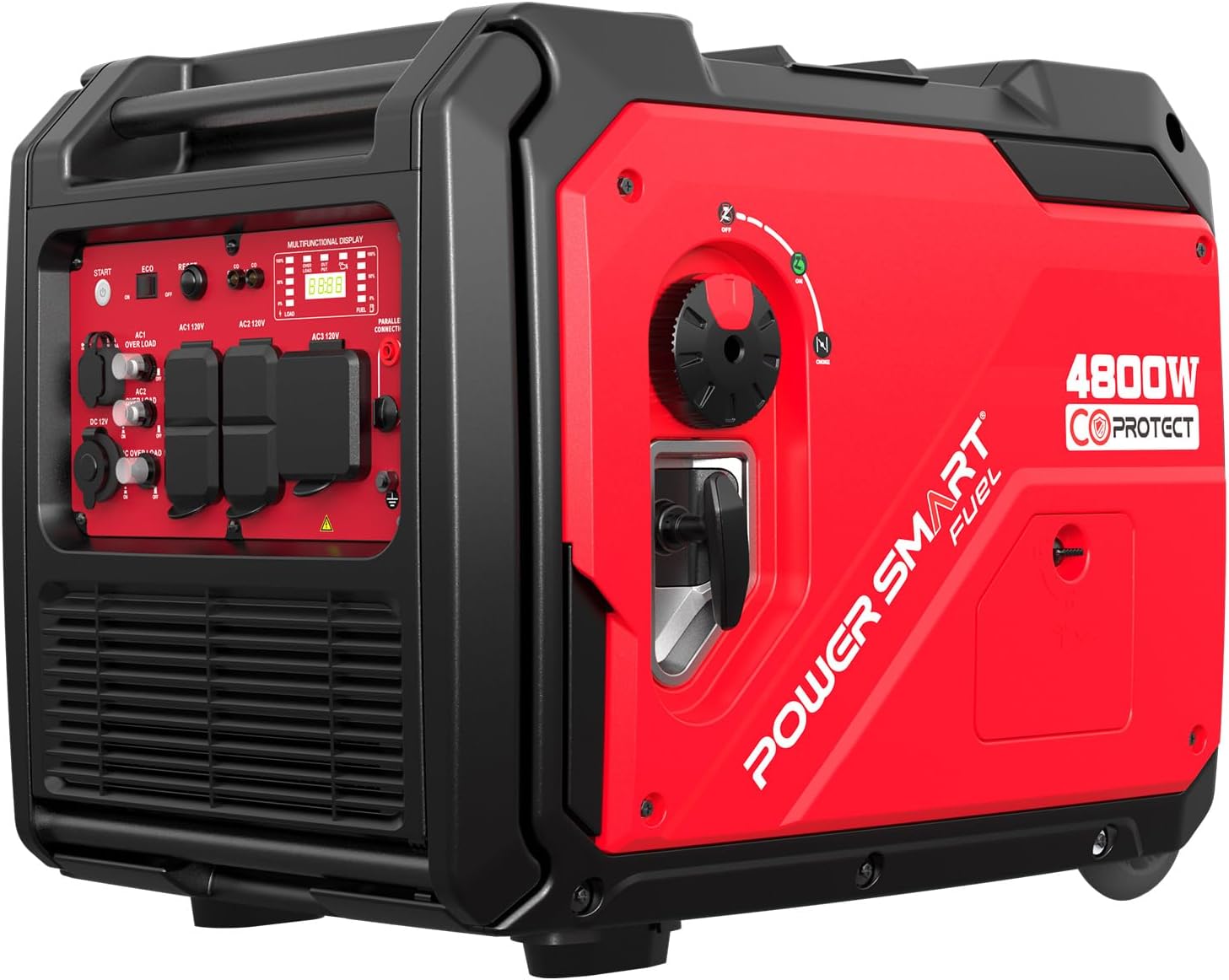 5000 Watt Portable Inverter Generator with Electric Start  30 Amp for Home Use and Emergency Backup  CO Protect  Super Quiet