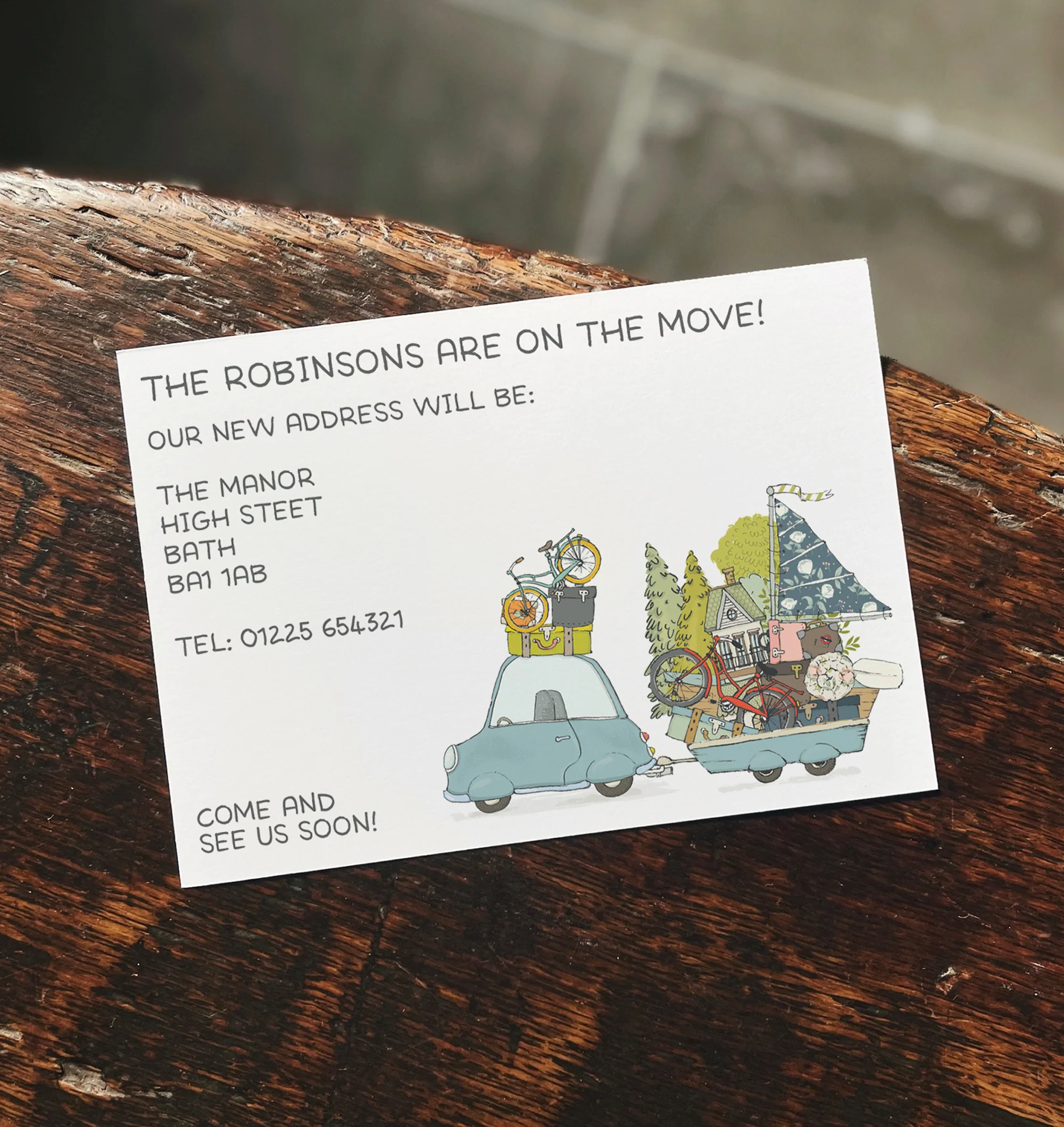 On The Move! Change of Address Announcements - Moving Home Cards
