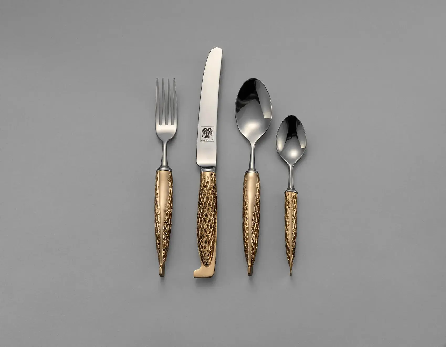 Handcrafted Kansa Bronze Cutlery – Essential 4Piece Set