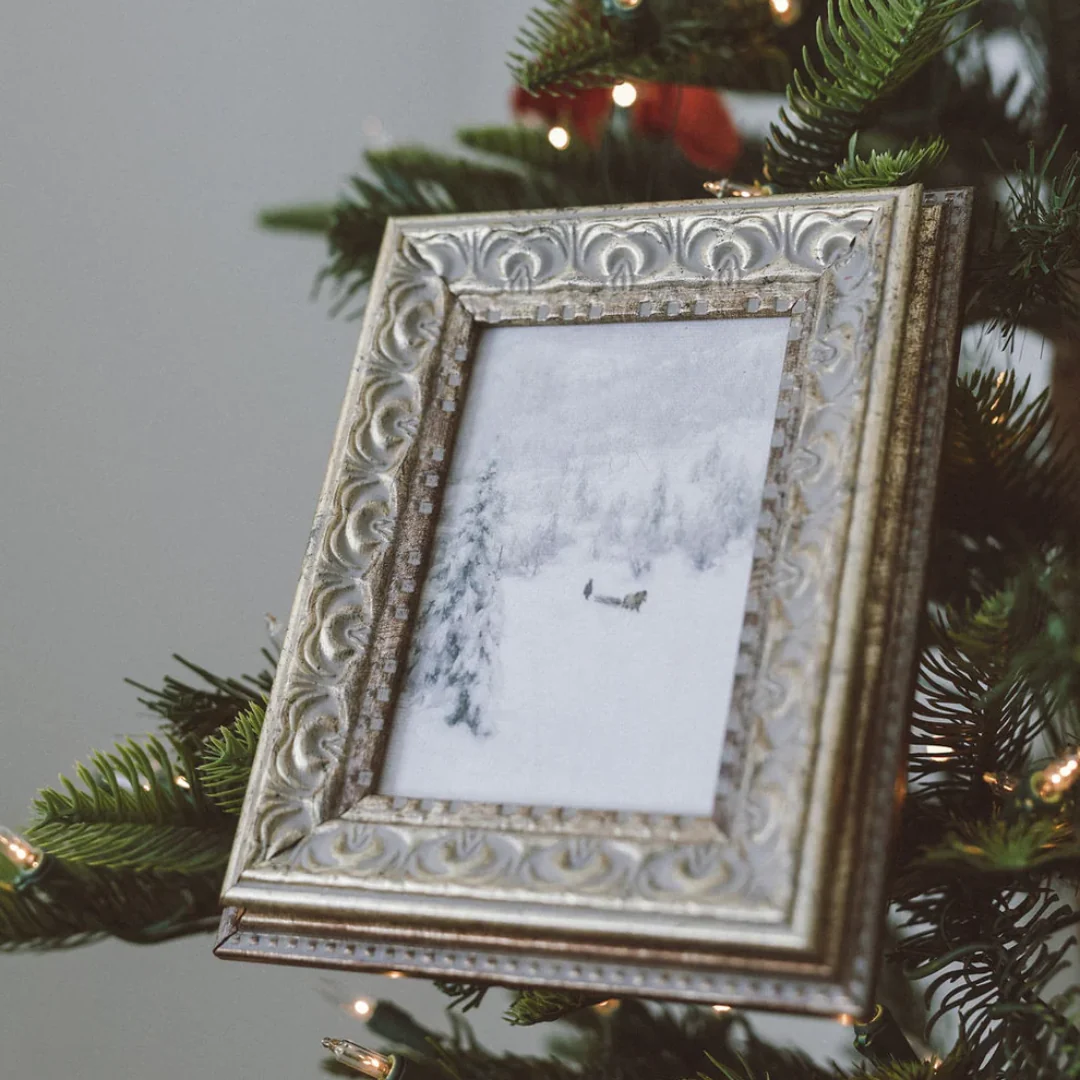 Winter Landscape Framed Antique Inspired Art