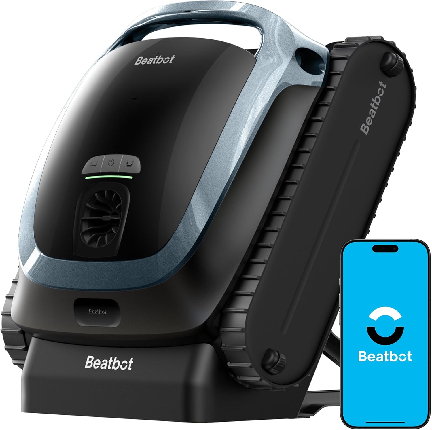 Beatbot AquaSense 2 Robot Piscine sans Fil, Aspirateur Piscine avec Remontée Automatique, nettoie Le Fond, Parois et flottaison, Nettoie la Ligne d'eau en 2 passages, pour piscines jusqu'à 3 230 pi²