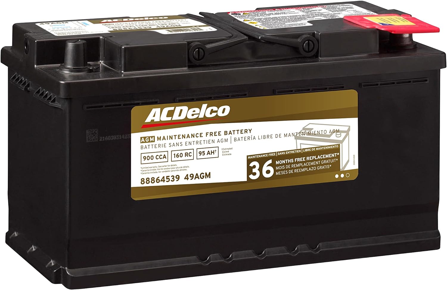 Gold 49AGM BCI Group 49 Battery
