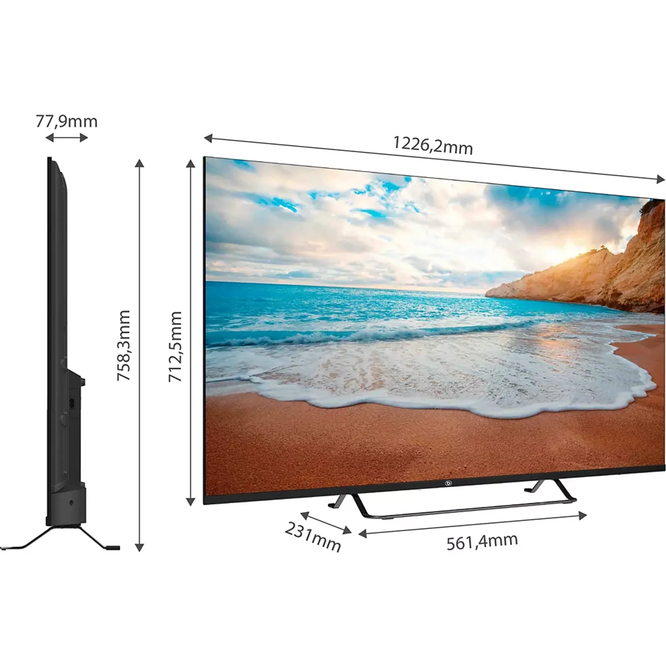 Essentiel-B QLED TV 4K 55QLED308 - 55 inch