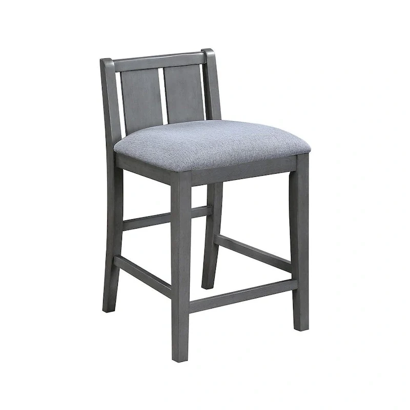 3-Pieces Bar Pub Set with Counter Height Dining Table and 2 Chairs