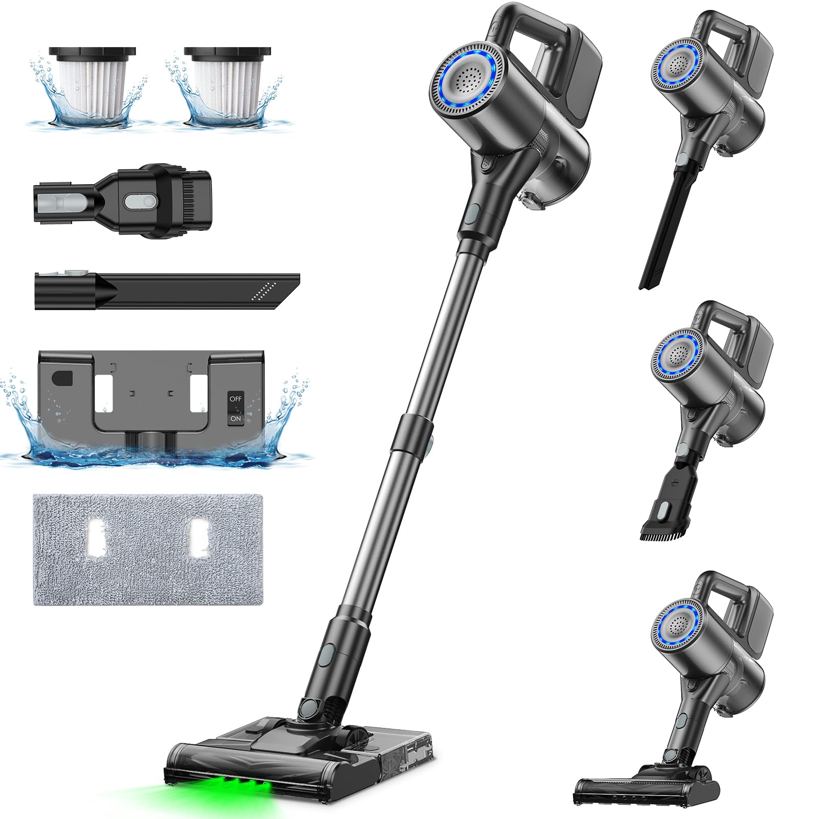 VersLife Cordless 2-in-1 Vacuum Cleaner & Mop Combo