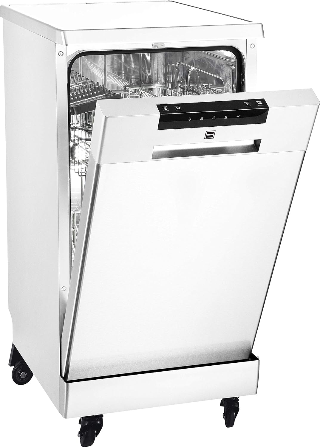 Portable Dishwasher, 18in Wide, 8 Place Settings Capacity, White