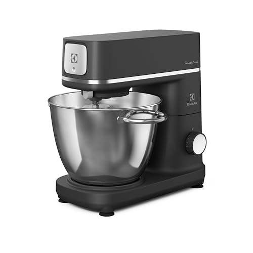Electrolux Impastatrice Planetaria Robot da Cucina Multifunzione, E6KM1 4BPT, Mixer Planetaria Professionale, Ciotola 6 & 4 Litri Capacità, Con Frusta Da Cucina, 1200W, Acciaio Inox & Nero Opaco : Amazon.it: Casa e cucina