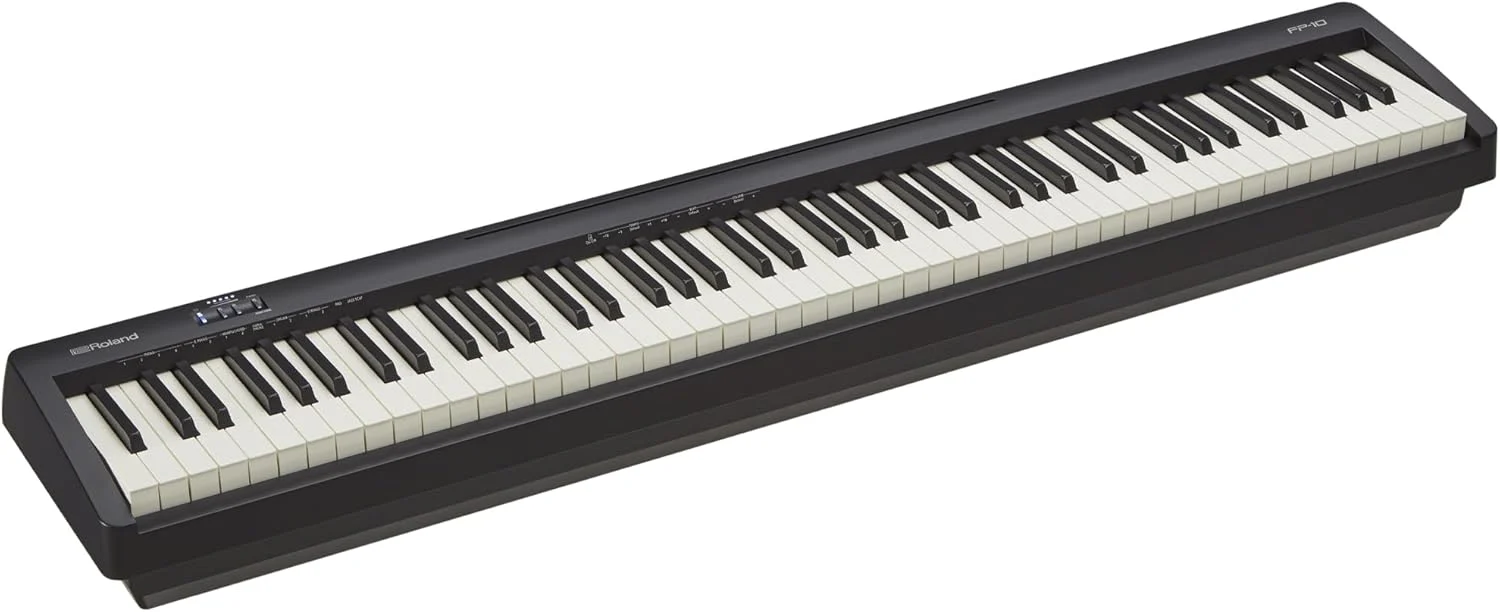 Roland FP-10 - Compact 88 note digital piano with sounds from SuperNATURAL Piano and keyboard with authentic acoustic sensations | Ideal for playing at home, studying and learning correct techniques