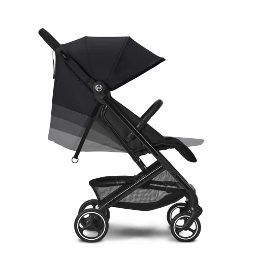 CYBEX Gold Passeggino Beezy con Cintura One Pull, Per Bambini dalla Nascita Fino a 4 Anni (Max. 22 kg), Compatto e Ergonomico, Moon Black (Nero) : Prima infanzia