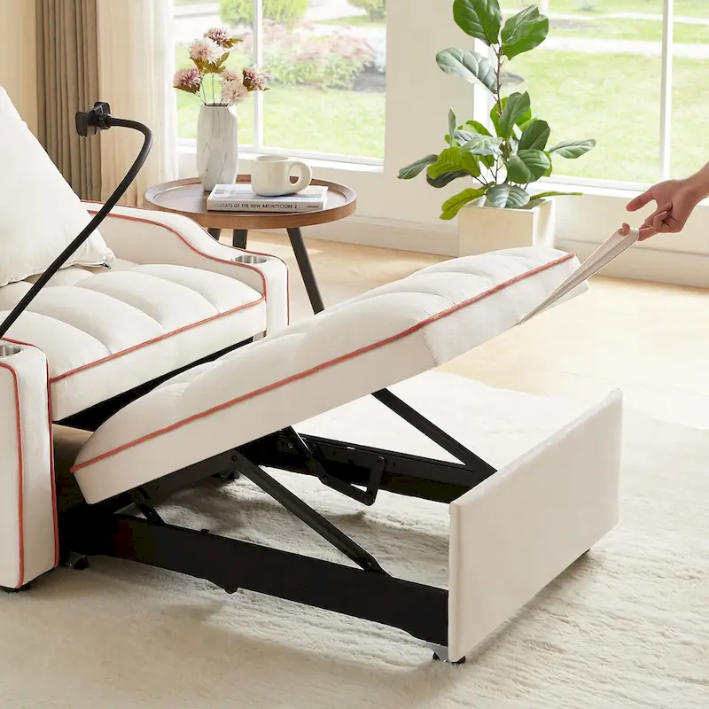 Convertible Sleeper Chair Sofa Bed Adjustable