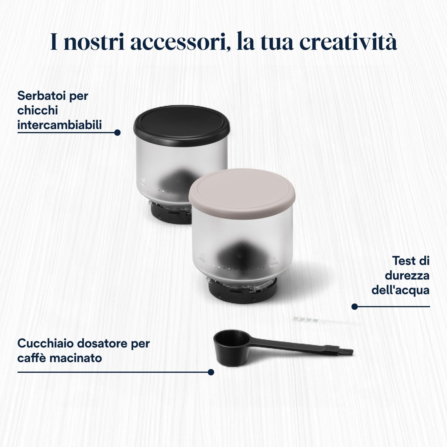 De’Longhi Rivelia – Perfetto Macchina da Caffè Automatica, Montalatte Classico, 8 Bevande in un Solo Tocco, Display Touch a Colori, Contenitori Chicchi di Caffè Intercambiabili, Beige (EXAM440.35.BG)